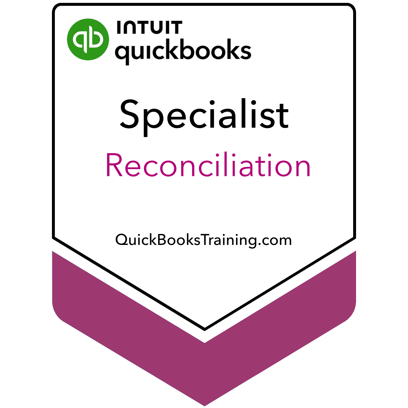 QBO Reconciliation Specialist certification badge