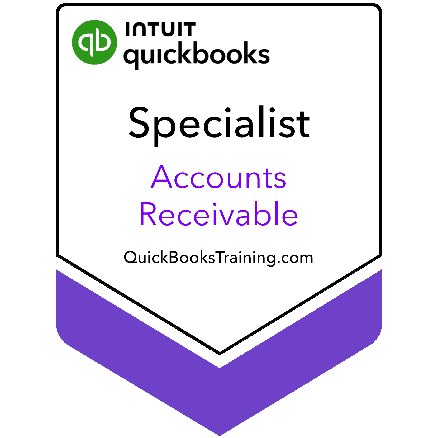 Accounts Receivable Specialist certification badge