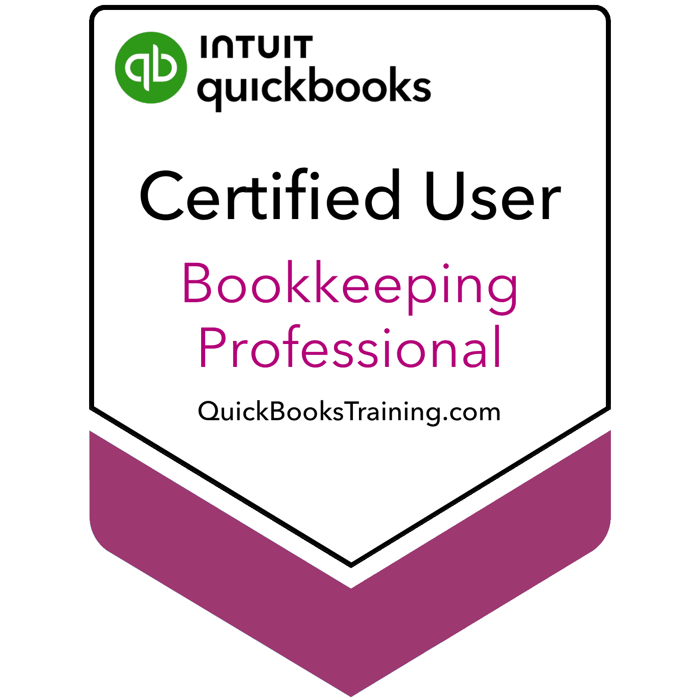 Bookkeeping Professional certification badge
