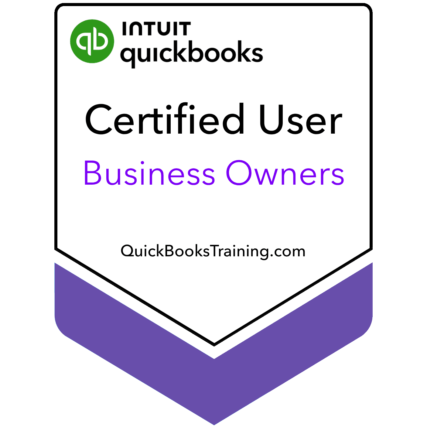 QuickBooks Business Owner Certification certification badge