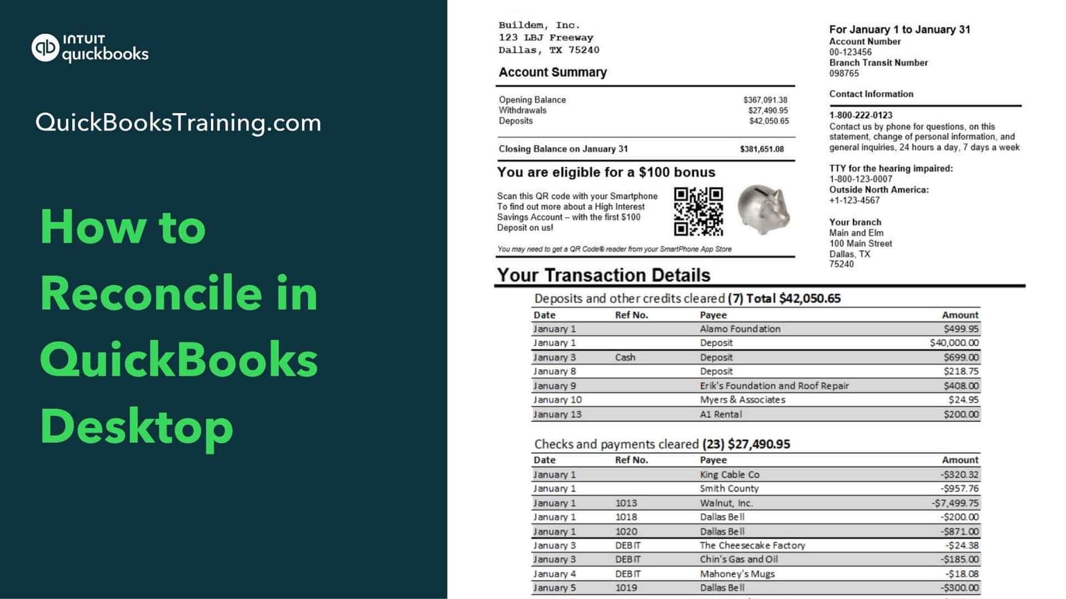 How to Reconcile for QuickBooks Desktop