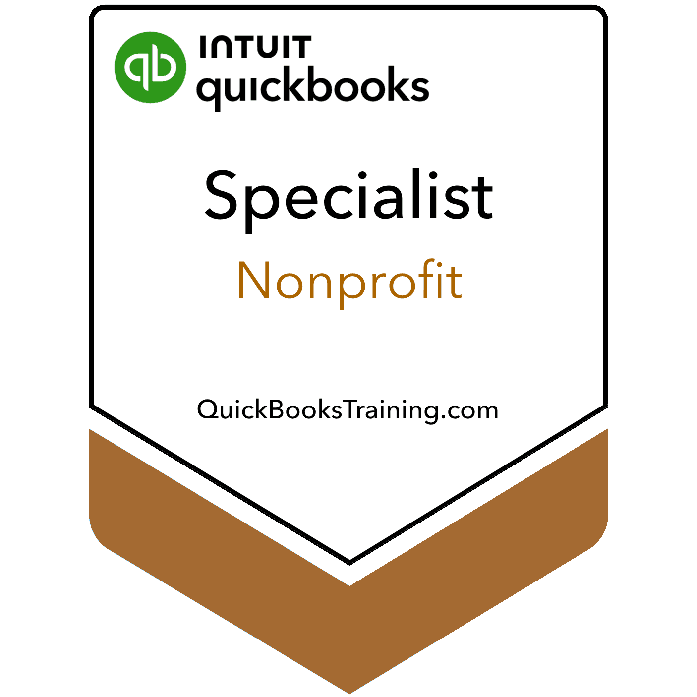 QBO Nonprofit Specialist certification badge