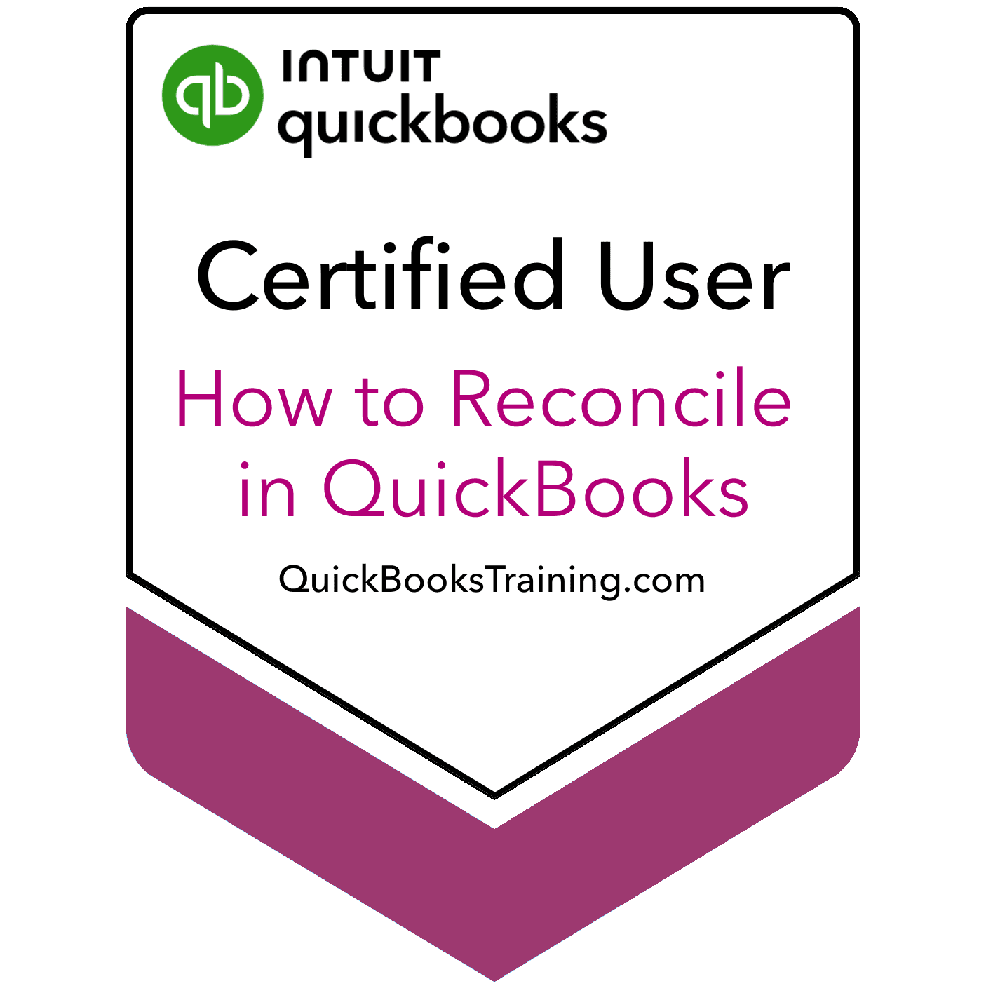 QBO Reconciliation Specialist certification badge