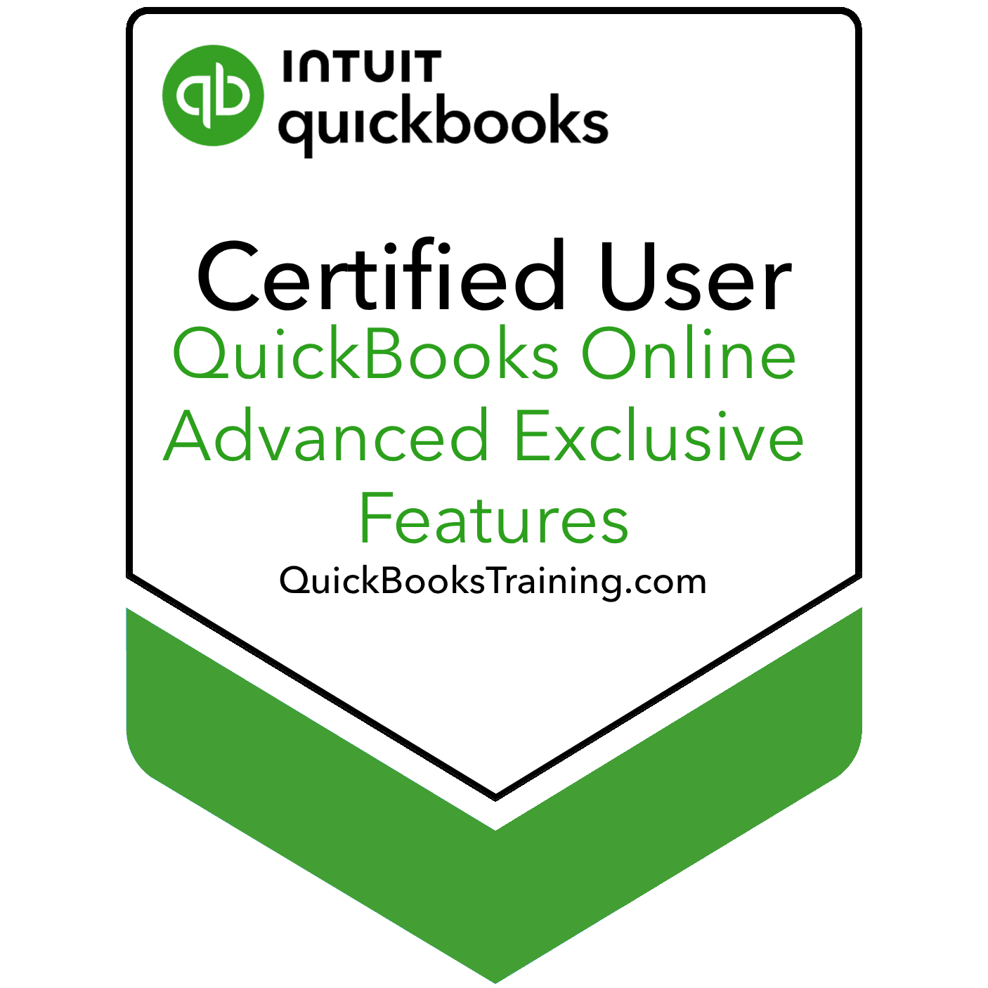 QuickBooks Online Certification: QBO Advanced Version certification badge